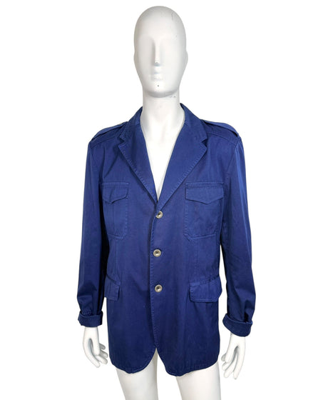 Men's blue designer blazer from the pre-owned luxury menswear collection