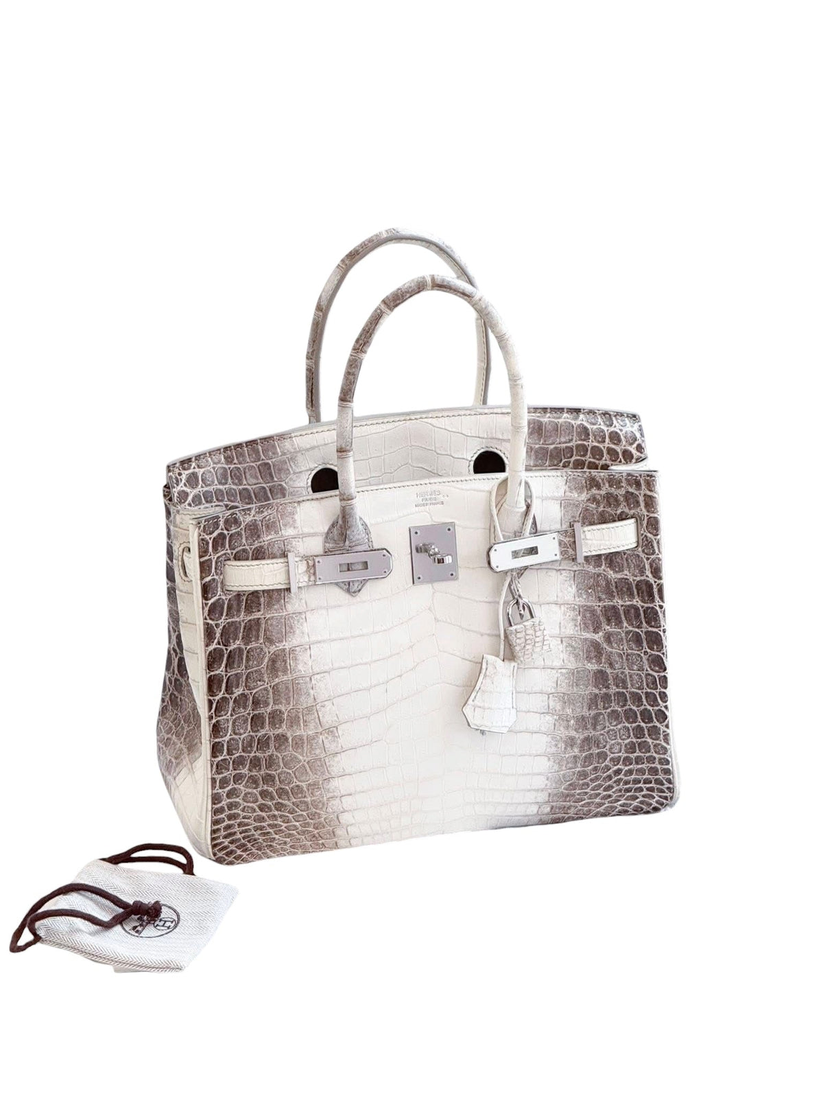 Hermès Himalaya Niloticus crocodile Birkin handbag at Refined Concierge Consignment