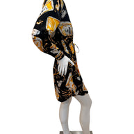Moschino Couture Perfume Print Wrap Dress – Jeremy Scott Era IT 40