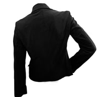 Love Moschino Black Tailored Jacket with Corset Lace-Up Sides IT 42 / US 6 (FW18/19)