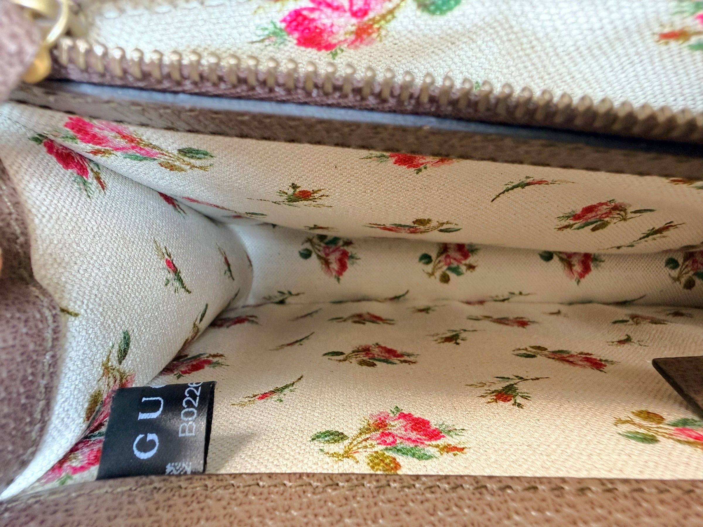 Gucci Dionysus Embroidered Floral Leather Shoulder Bag Taupe Web Stripe