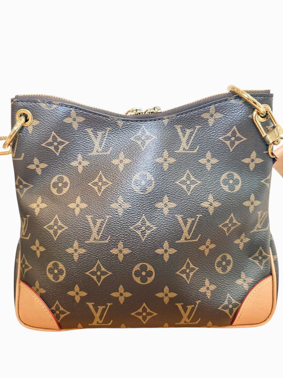 Louis Vuitton Odeon NM PM Monogram Canvas Crossbody Bag Full Set, Like New (M45354)