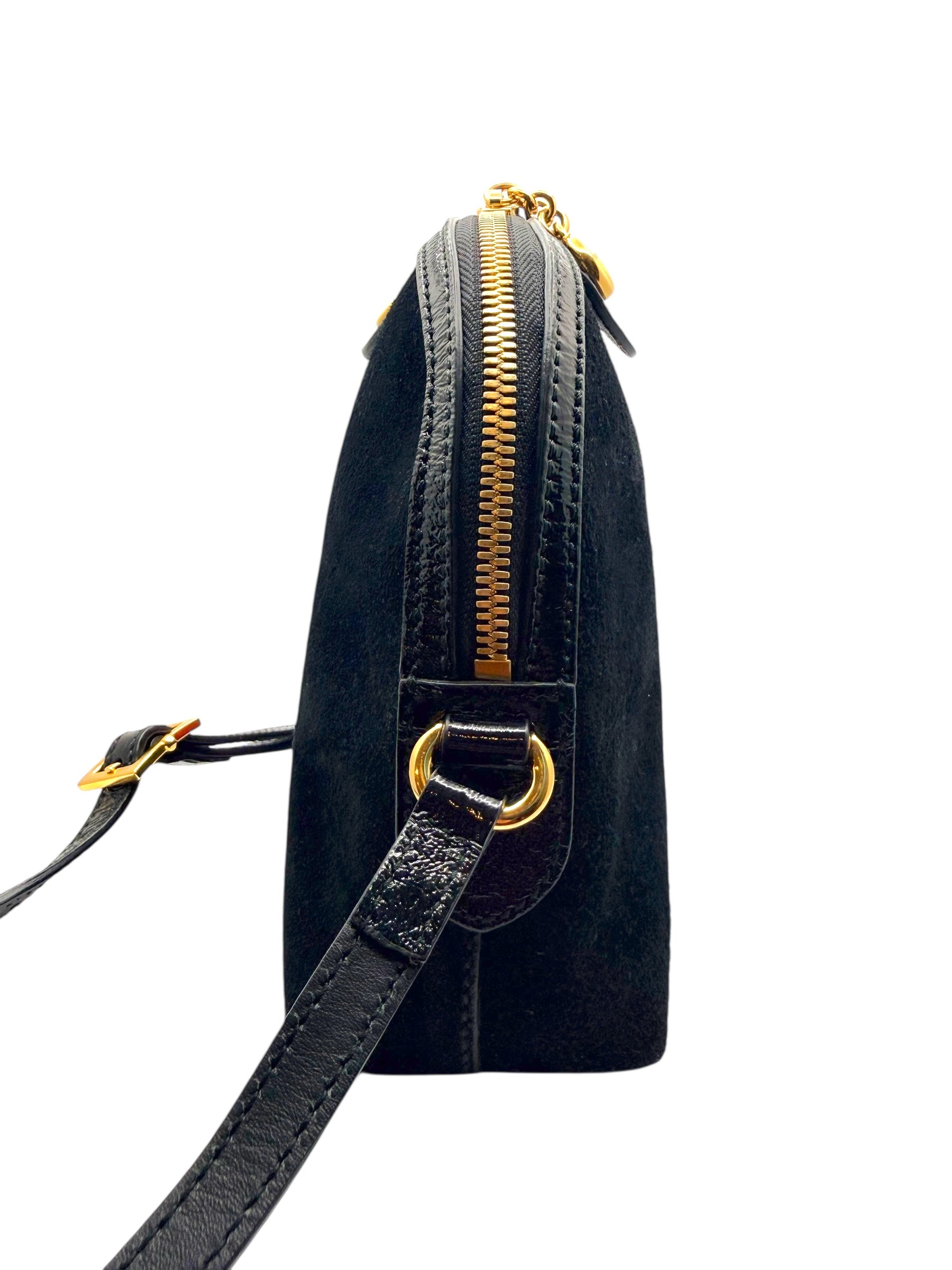 Gucci Ophidia Black Suede GG Web Shoulder Bag | Italy c. 2018–2019