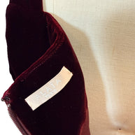 Alaïa FW2008 Burgundy Velvet Draped Cowl-Neck Evening Gown (IT 38 | US 0–2)