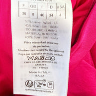 Christian Dior Fuchsia Wool Silk Skirt Suit Set 2023 Size FR36 US4