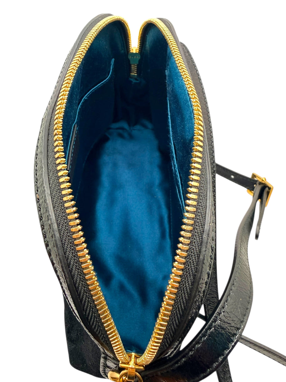 Gucci Ophidia Black Suede GG Web Shoulder Bag | Italy c. 2018–2019