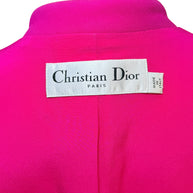 Christian Dior Fuchsia Wool Silk Skirt Suit Set 2023 Size FR36 US4