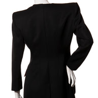 Dolce & Gabbana FW2020 Black Double-Breasted Blazer Dress IT 40