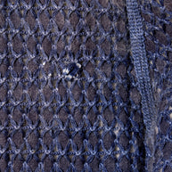 Fendi FW15 Tweed Fur Lined Jacket IT 40 US 4 Blue Rabbit Fur Made in Italy