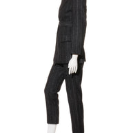 Dolce & Gabbana Alpaca-Blend Pinstripe Belted Pantsuit Fall/Winter 2016 Collection IT 40