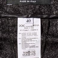 Dolce & Gabbana Alpaca-Blend Pinstripe Belted Pantsuit Fall/Winter 2016 Collection IT 40