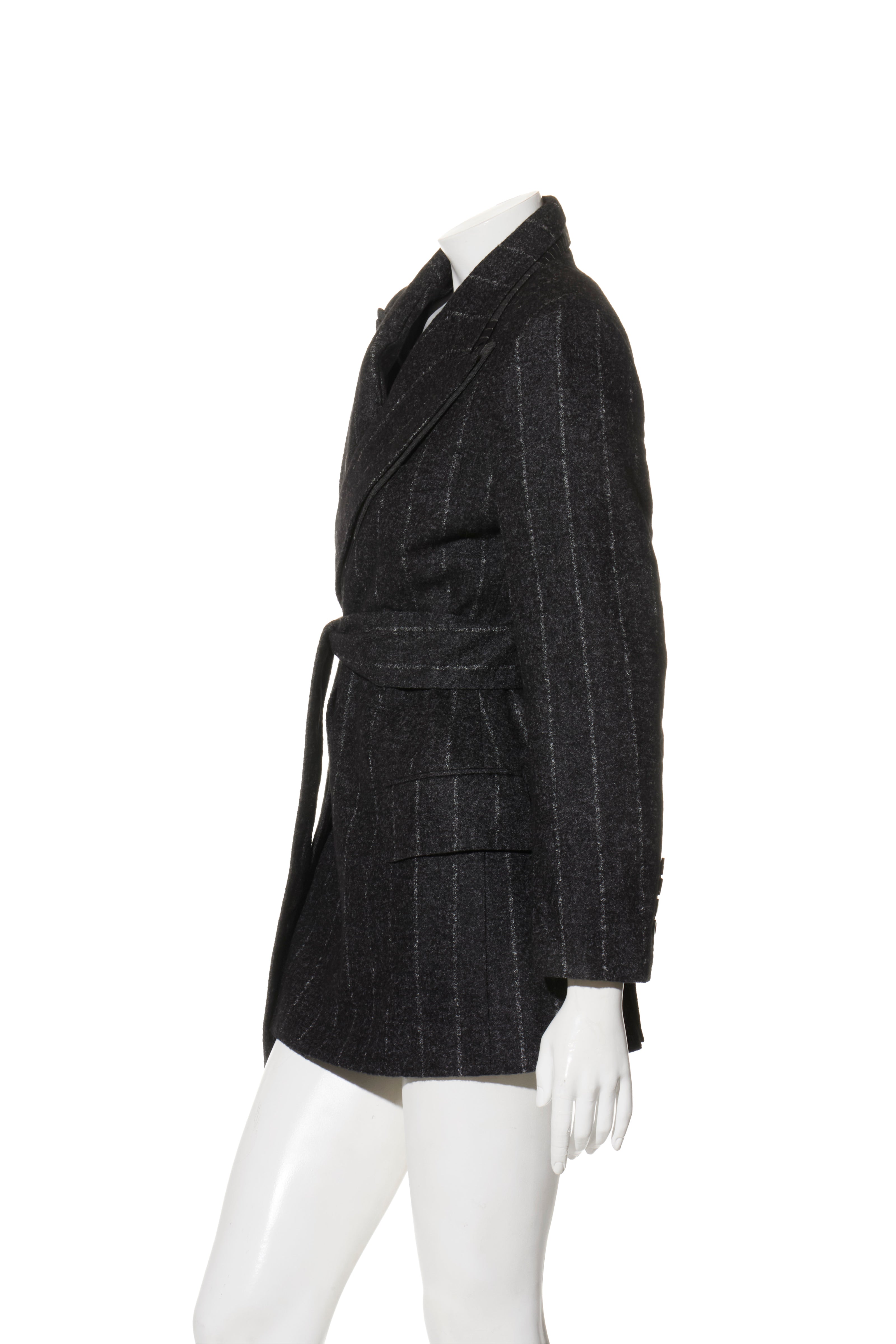 Dolce & Gabbana Alpaca-Blend Pinstripe Belted Pantsuit Fall/Winter 2016 Collection IT 40