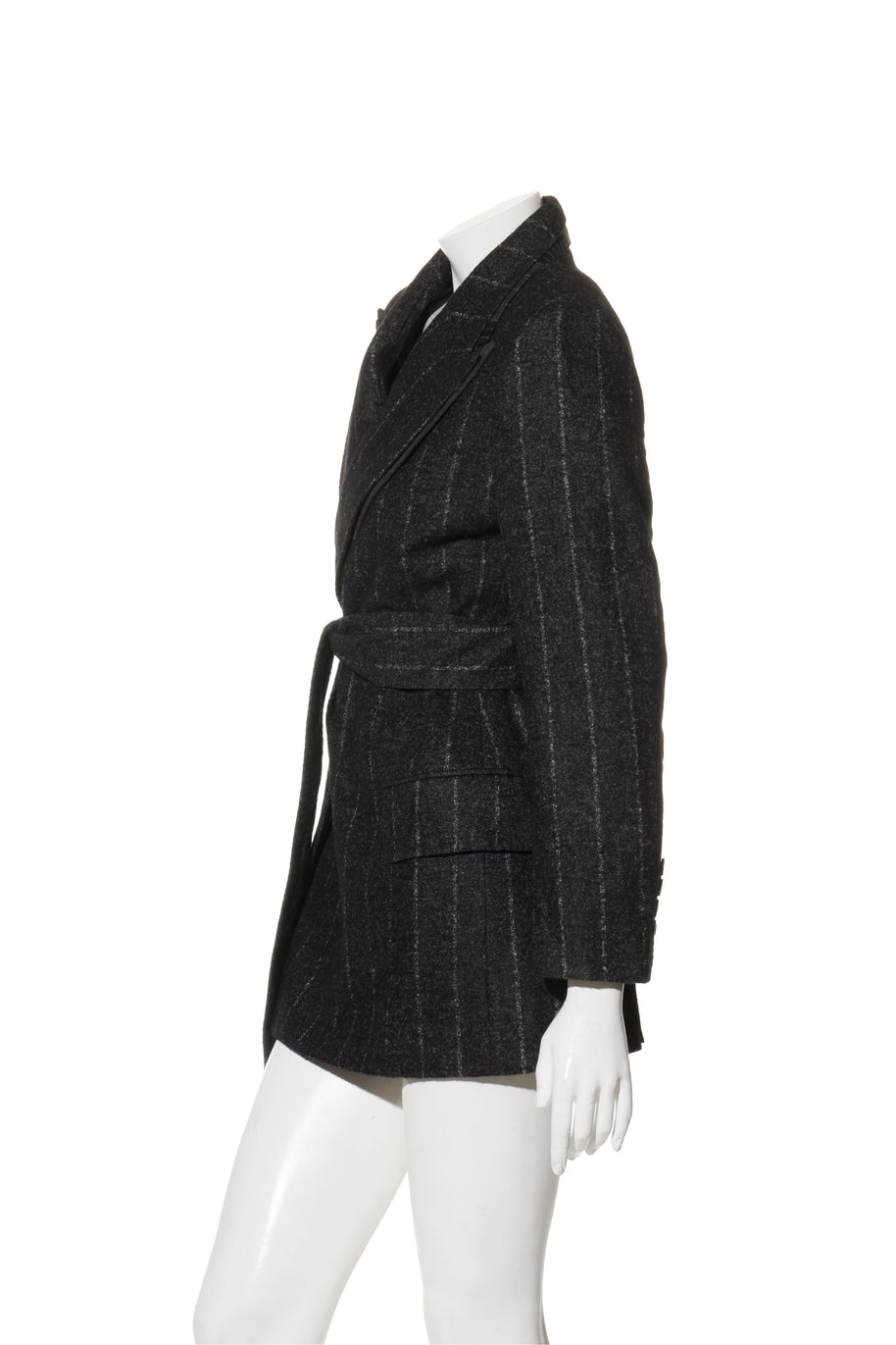 Dolce & Gabbana Alpaca-Blend Pinstripe Belted Pantsuit Fall/Winter 2016 Collection IT 40