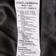 Dolce & Gabbana Alpaca-Blend Pinstripe Belted Pantsuit Fall/Winter 2016 Collection IT 40