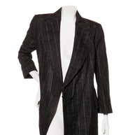 Dolce & Gabbana Alpaca-Blend Pinstripe Belted Pantsuit Fall/Winter 2016 Collection IT 40