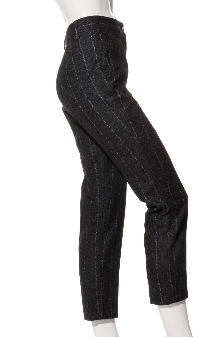 Dolce & Gabbana Alpaca-Blend Pinstripe Belted Pantsuit Fall/Winter 2016 Collection IT 40