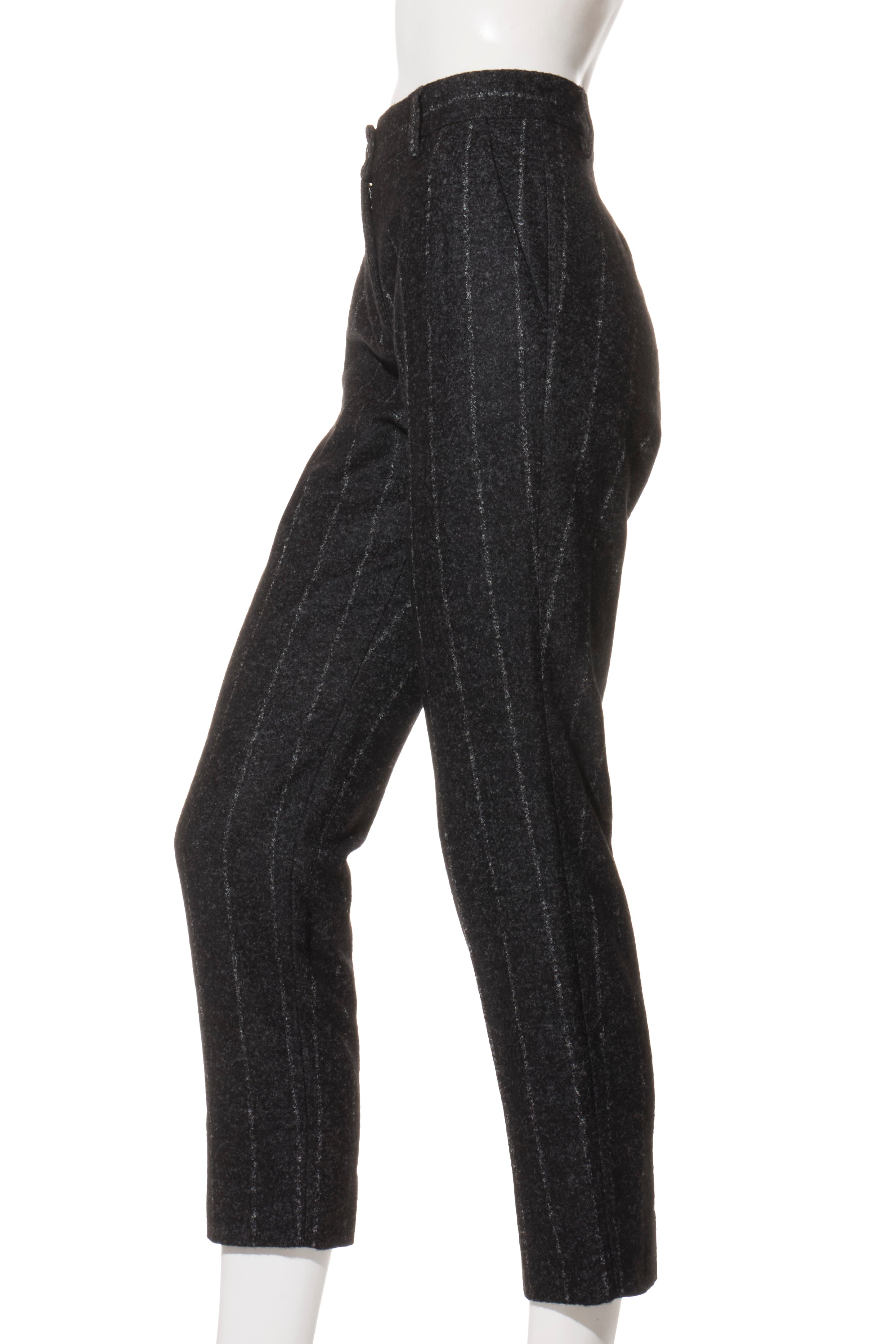 Dolce & Gabbana Alpaca-Blend Pinstripe Belted Pantsuit Fall/Winter 2016 Collection IT 40