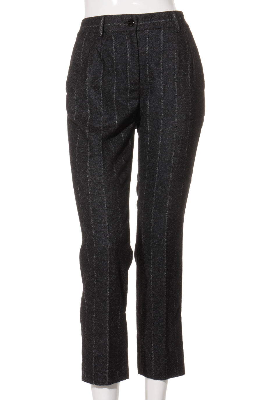 Dolce & Gabbana Alpaca-Blend Pinstripe Belted Pantsuit Fall/Winter 2016 Collection IT 40