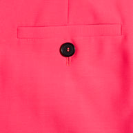 Alexander McQueen Spring/Summer 2022 Hot Pink Wool Double-Breasted Pantsuit IT 40