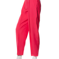 Alexander McQueen Spring/Summer 2022 Hot Pink Wool Double-Breasted Pantsuit IT 40
