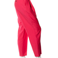 Alexander McQueen Spring/Summer 2022 Hot Pink Wool Double-Breasted Pantsuit IT 40