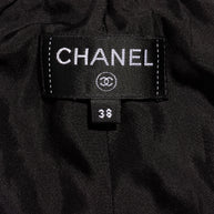 Chanel Black Wool Slim Cropped Pants Size 38 (US 6)