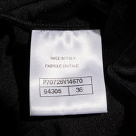 Chanel SS19 Black Satin Bow Camellia Leggings Runway FR 36 US 4