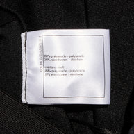 Chanel SS19 Black Satin Bow Camellia Leggings Runway FR 36 US 4