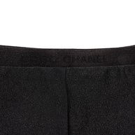 Chanel SS19 Black Satin Bow Camellia Leggings Runway FR 36 US 4