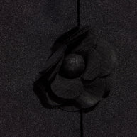 Chanel SS19 Black Satin Bow Camellia Leggings Runway FR 36 US 4