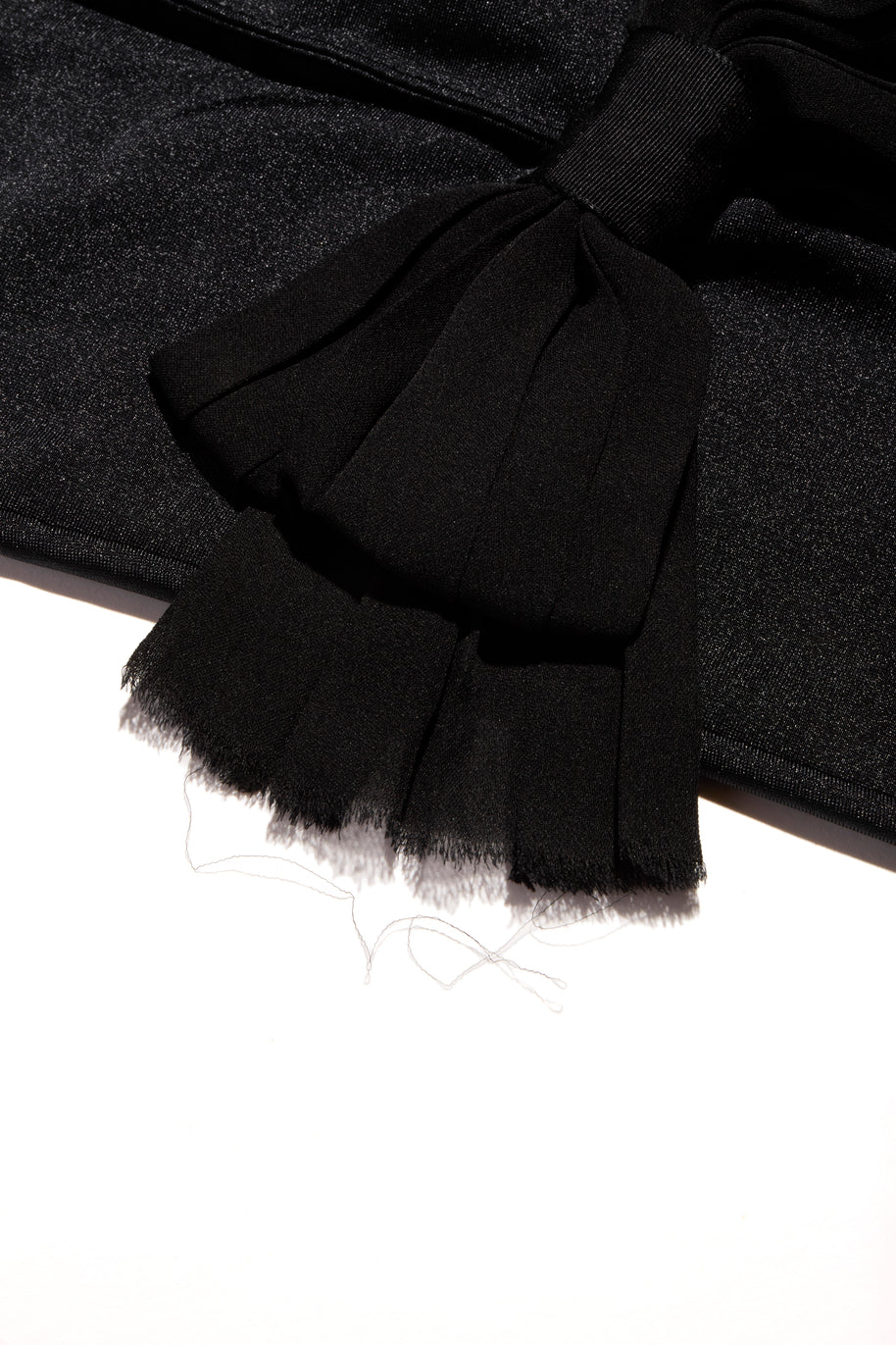 Chanel SS19 Black Satin Bow Camellia Leggings Runway FR 36 US 4