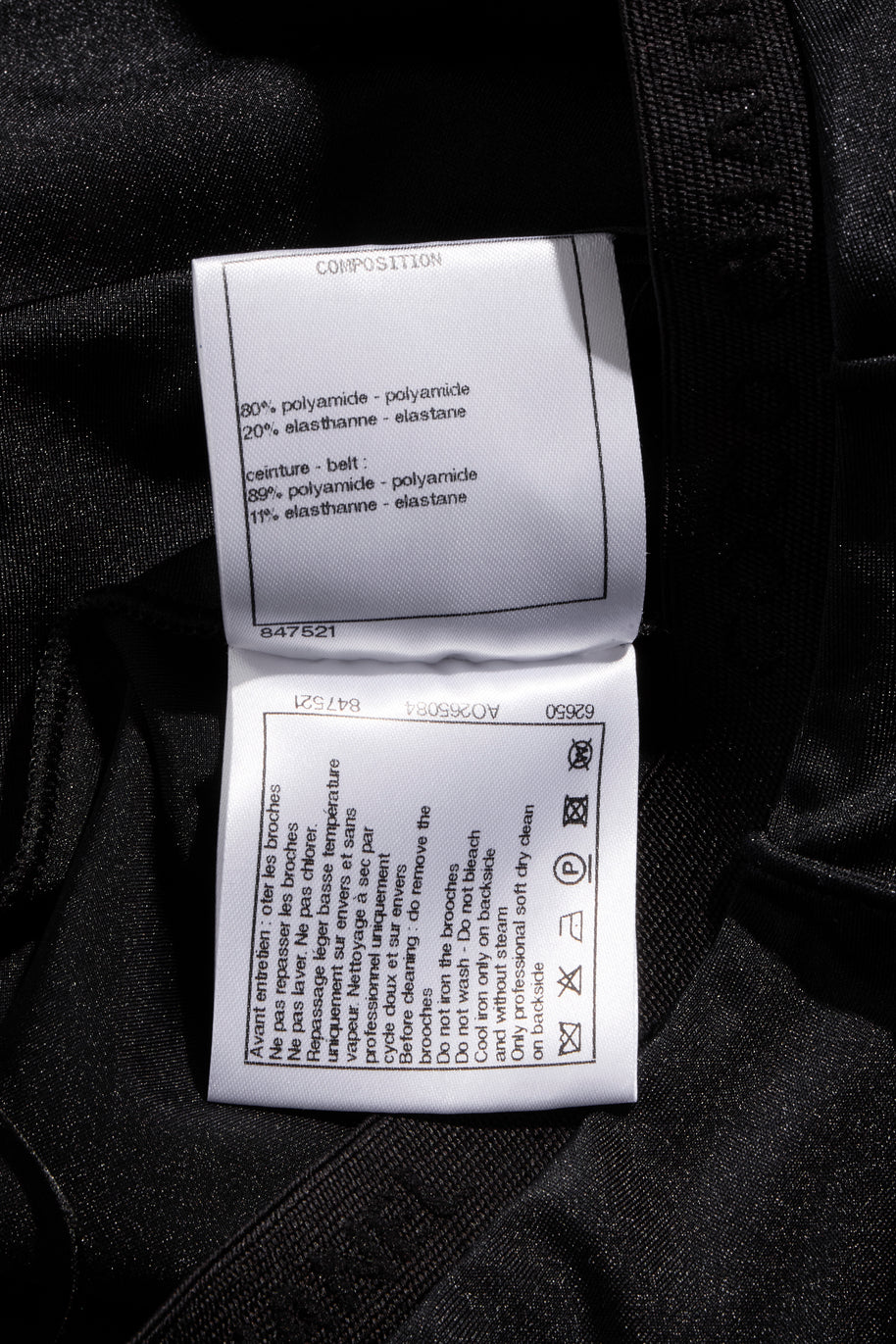 Chanel SS19 Black Satin Bow Camellia Leggings Runway FR 36 US 4