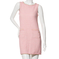 Chanel Pink Tweed Mini Dress Spring/Summer 2017 Size 36 (US 4)