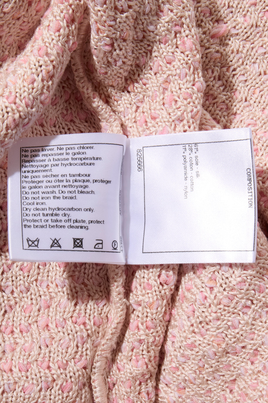 Chanel Pink Tweed Mini Dress Spring/Summer 2017 Size 36 (US 4)