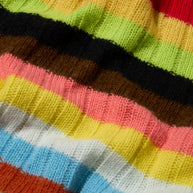 Gucci XS Multicolor Striped Cardigan Metallic Trim Cashmere Wool Italy 2017