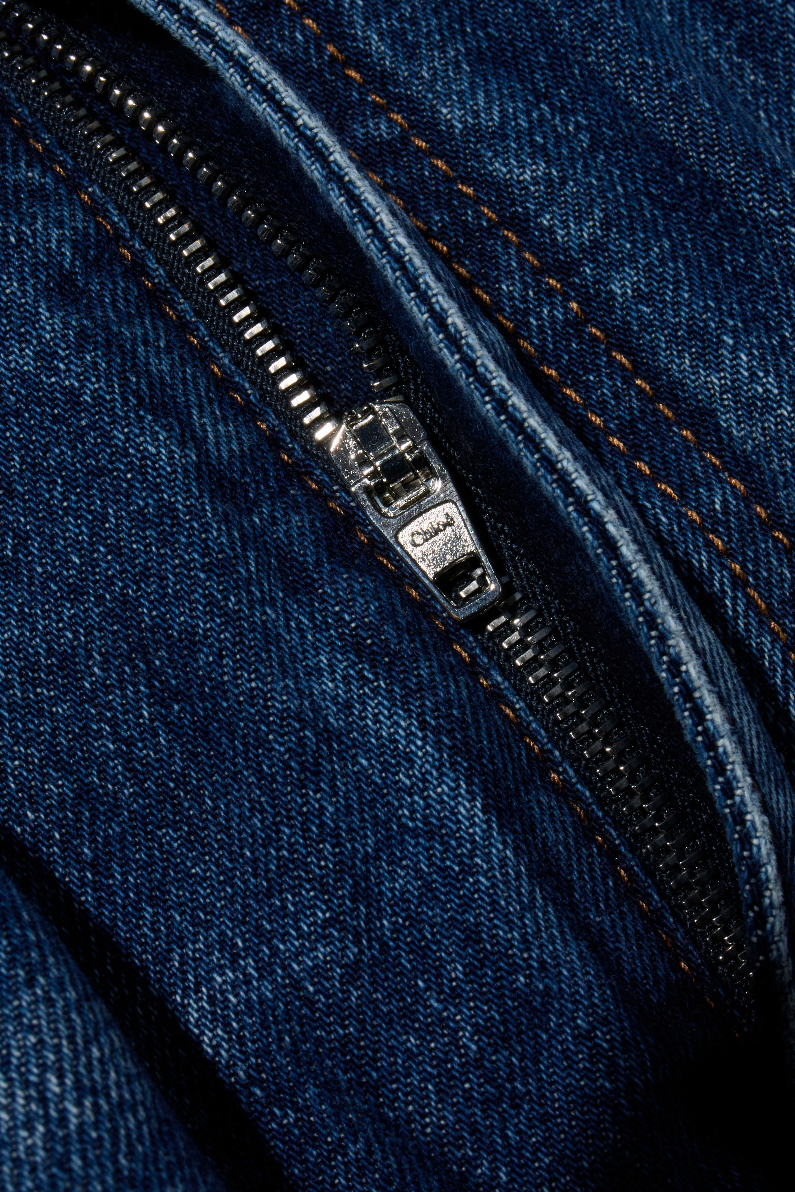 Chloé Dusky Blue Denim Maxi Dress Resort 2022 Collection Size 34