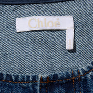 Chloé Dusky Blue Denim Maxi Dress Resort 2022 Collection Size 34