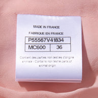 Chanel Pink Silk Blazer Jacket Spring/Summer 2017 Collection Size 36