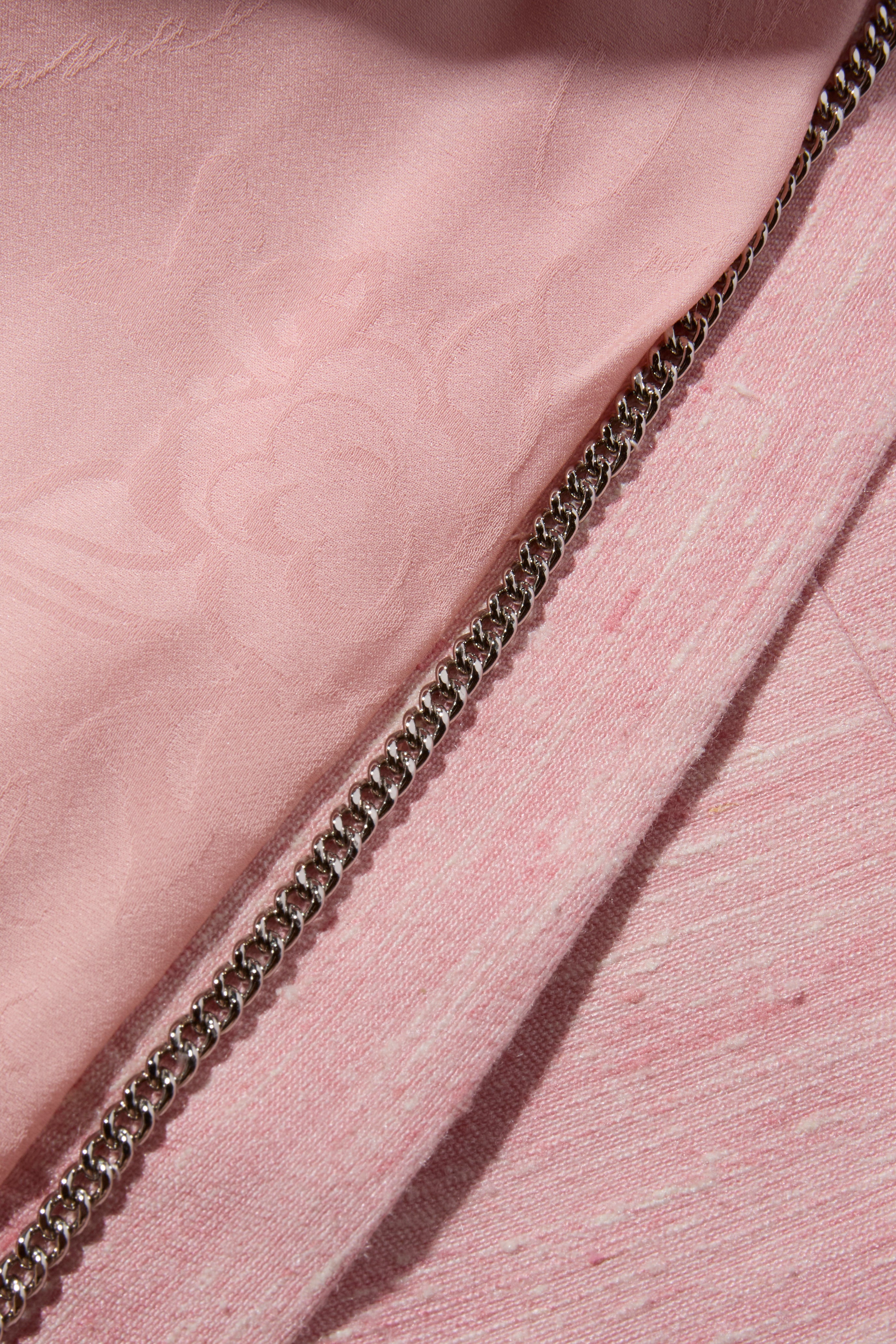 Chanel Pink Silk Blazer Jacket Spring/Summer 2017 Collection Size 36