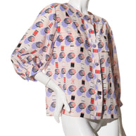 Chanel SS2019 Silk Lipstick Print Blouse & QPants Set FR 38 Runway Documented Collector’s Piece