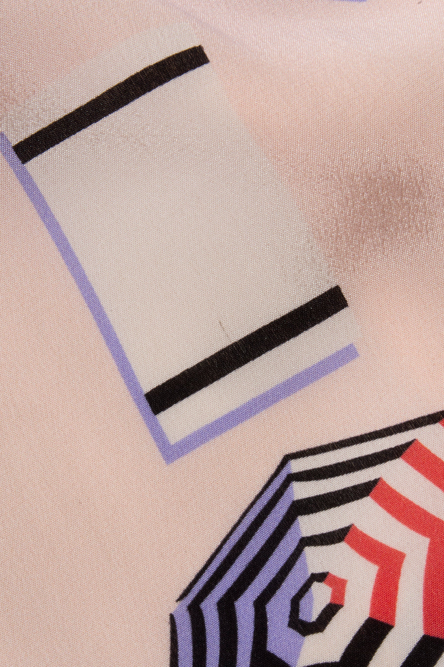 Chanel SS2019 Silk Lipstick Print Blouse & QPants Set FR 38 Runway Documented Collector’s Piece