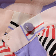 Chanel SS2019 Silk Lipstick Print Blouse & QPants Set FR 38 Runway Documented Collector’s Piece