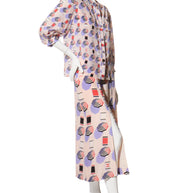 Chanel SS2019 Silk Lipstick Print Blouse & QPants Set FR 38 Runway Documented Collector’s Piece