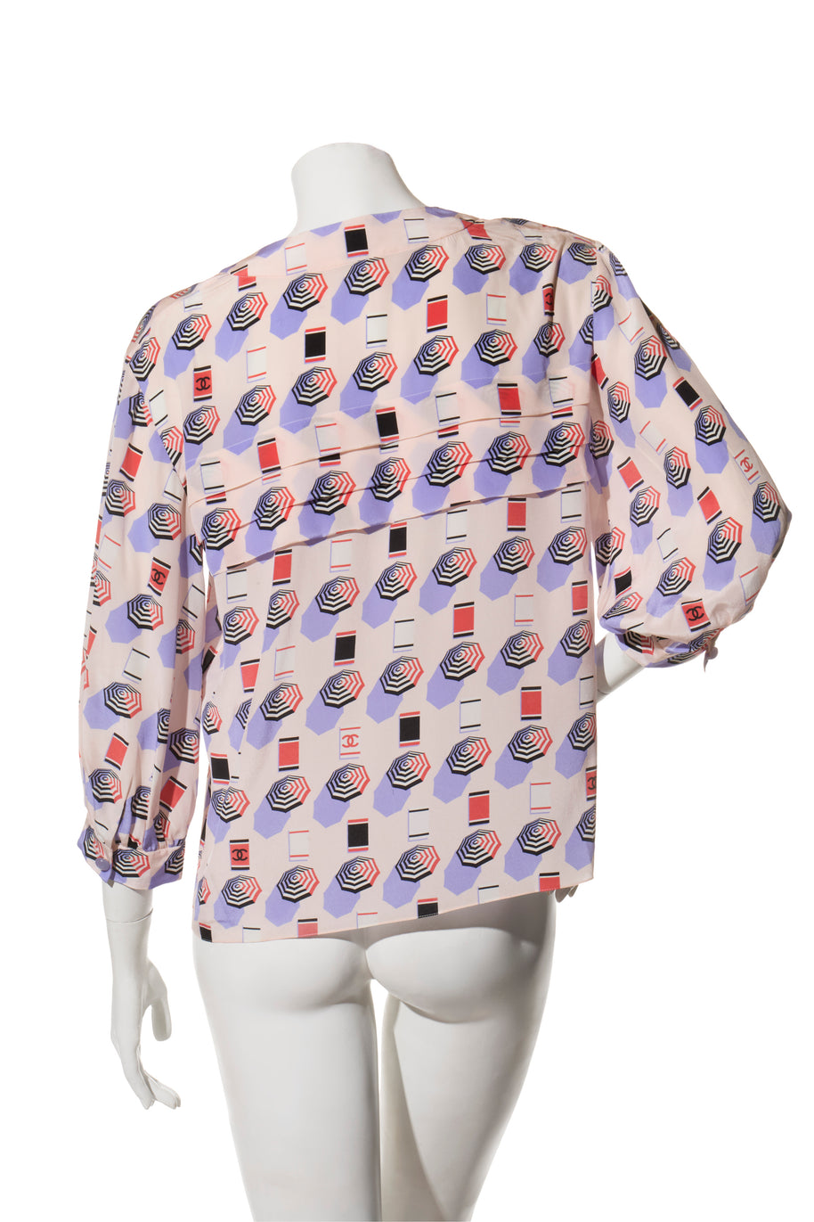 Chanel SS2019 Silk Lipstick Print Blouse & QPants Set FR 38 Runway Documented Collector’s Piece