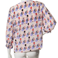 Chanel SS2019 Silk Lipstick Print Blouse & QPants Set FR 38 Runway Documented Collector’s Piece