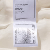 Chanel Satin Bomber Jacket Spring/Summer 2021 Ecru with Black Collar FR 34 NWT