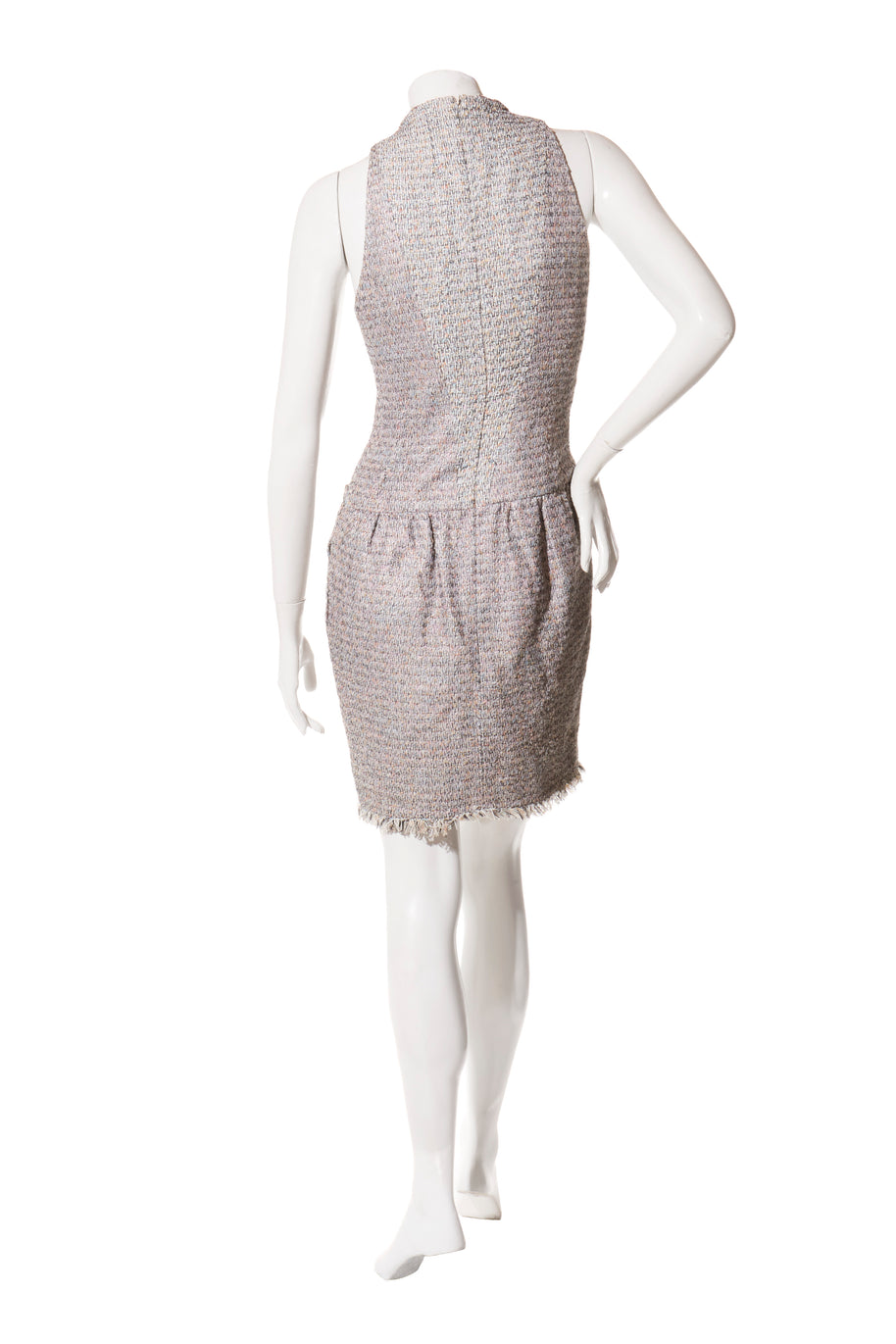 Chanel Spring/Summer 2010 Pastel Tweed Dress & Jacket Set FR 36 / US 4