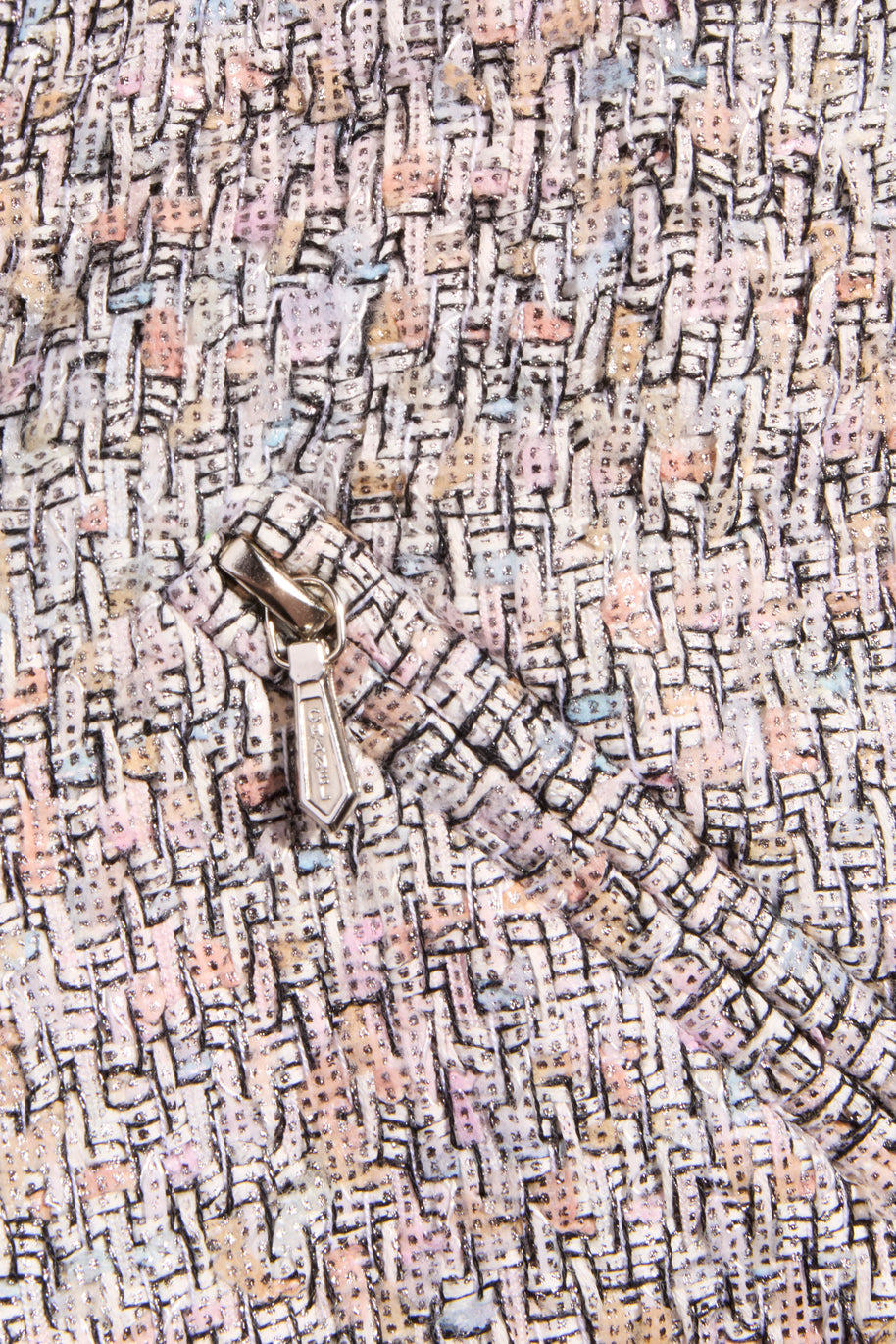 Chanel Spring/Summer 2010 Pastel Tweed Dress & Jacket Set FR 36 / US 4