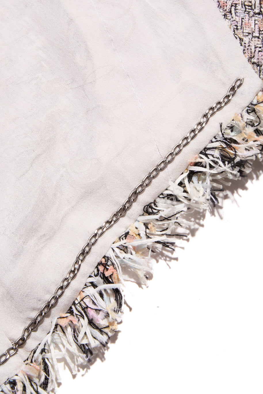 Chanel Spring/Summer 2010 Pastel Tweed Dress & Jacket Set FR 36 / US 4