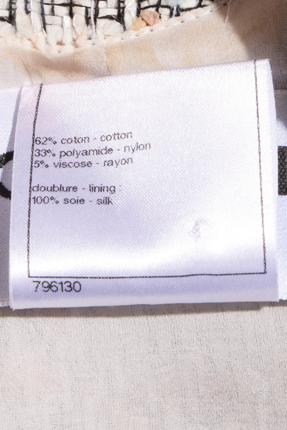 Chanel Spring/Summer 2010 Pastel Tweed Dress & Jacket Set FR 36 / US 4